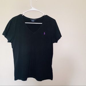 Ralph Lauren Sport Black V-Neck L